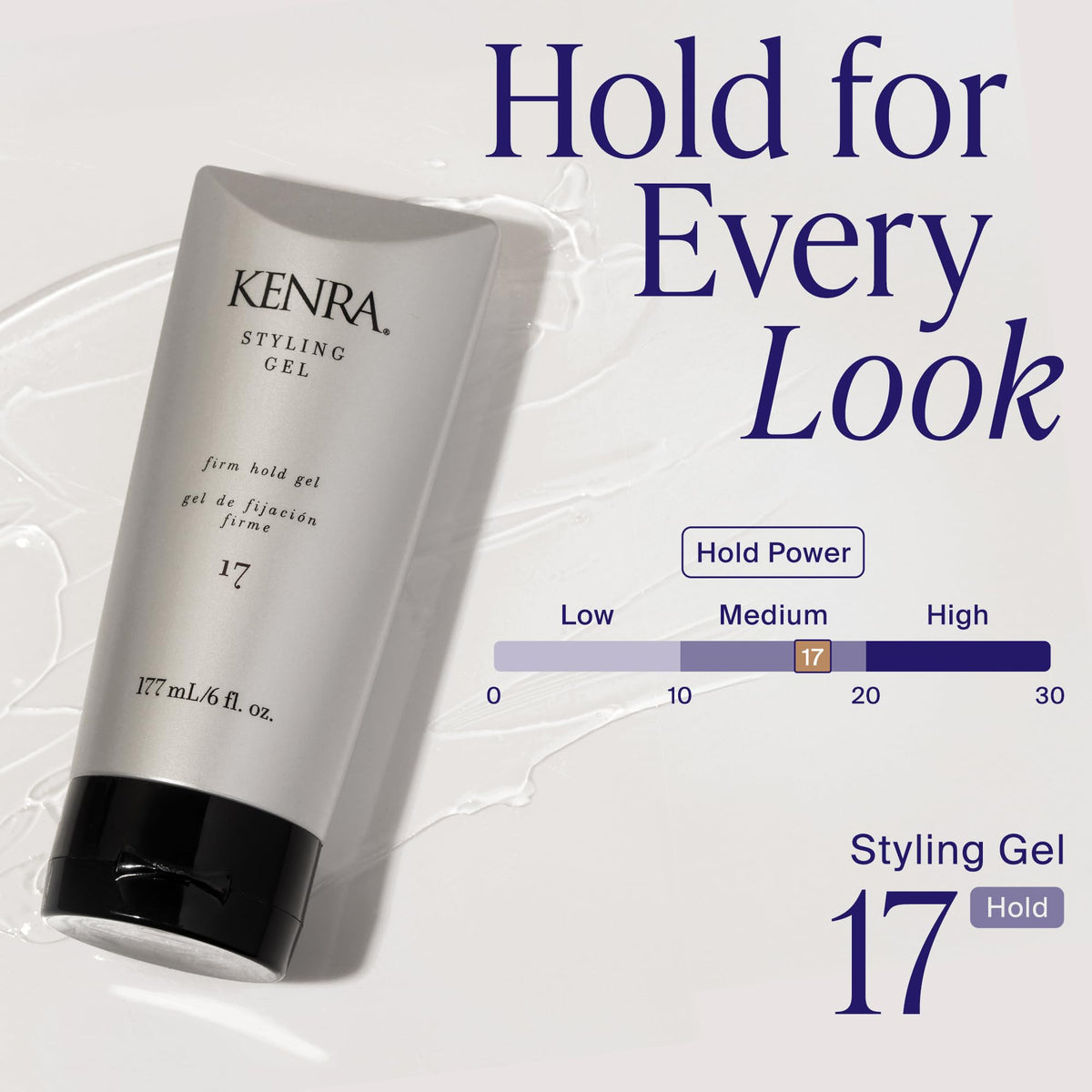 Kenra Professional Styling Gel 17 | High Hold Gel | Creates Fullness & Adds Shine | Controls Coarse, Unruly Hair Textures | Alcohol-Free, Non-Drying