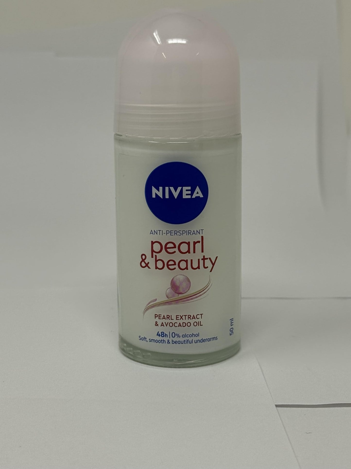 NIVEA Anti-Perspirant Deodorant Roll-On Pearl & Beauty 50ml - Long-Lasting Freshness, Smooth Skin, 48H Sweat & Odor Protection, Gentle Formula Beauty and Personal Care NIVEA