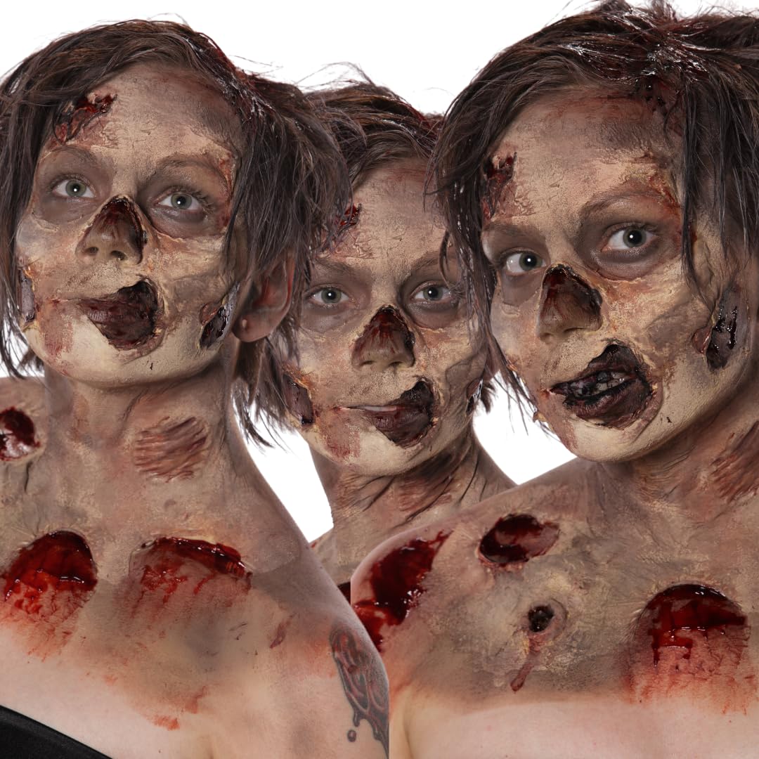 Liquid Latex for Special Effects (2 Pack Set) 16 Oz EACH! Skin-Safe, Dries Clear, Easy Application, for Halloween, Cosplay, Zombie SFX and Movie Beauty & Personal Care Liquid Latex Fashions