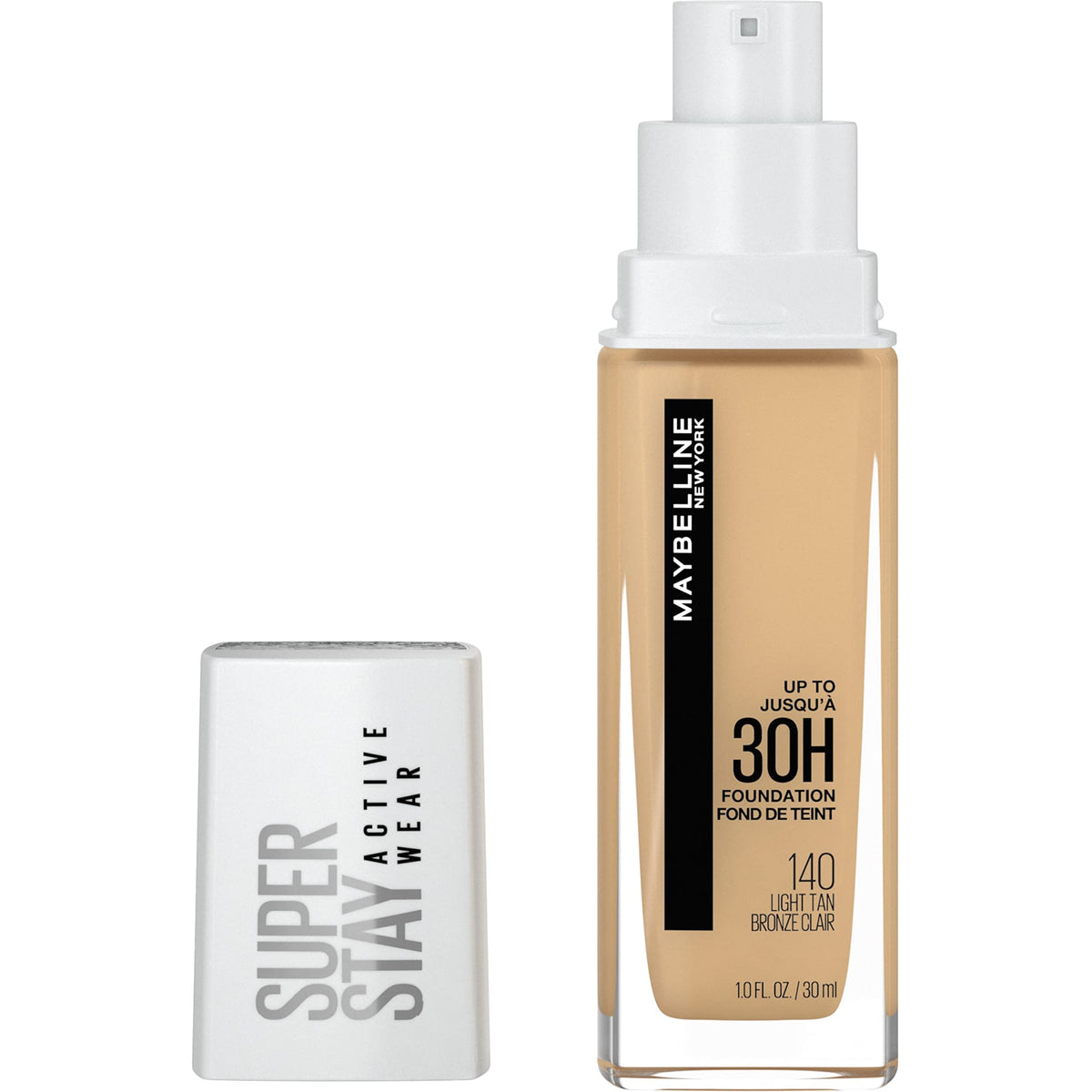 Maybelline Super Stay Full Coverage Liquid Foundation Active Wear Makeup, Up to 30Hr Wear, Transfer, Sweat & Water Resistant, Matte Finish, Light Tan