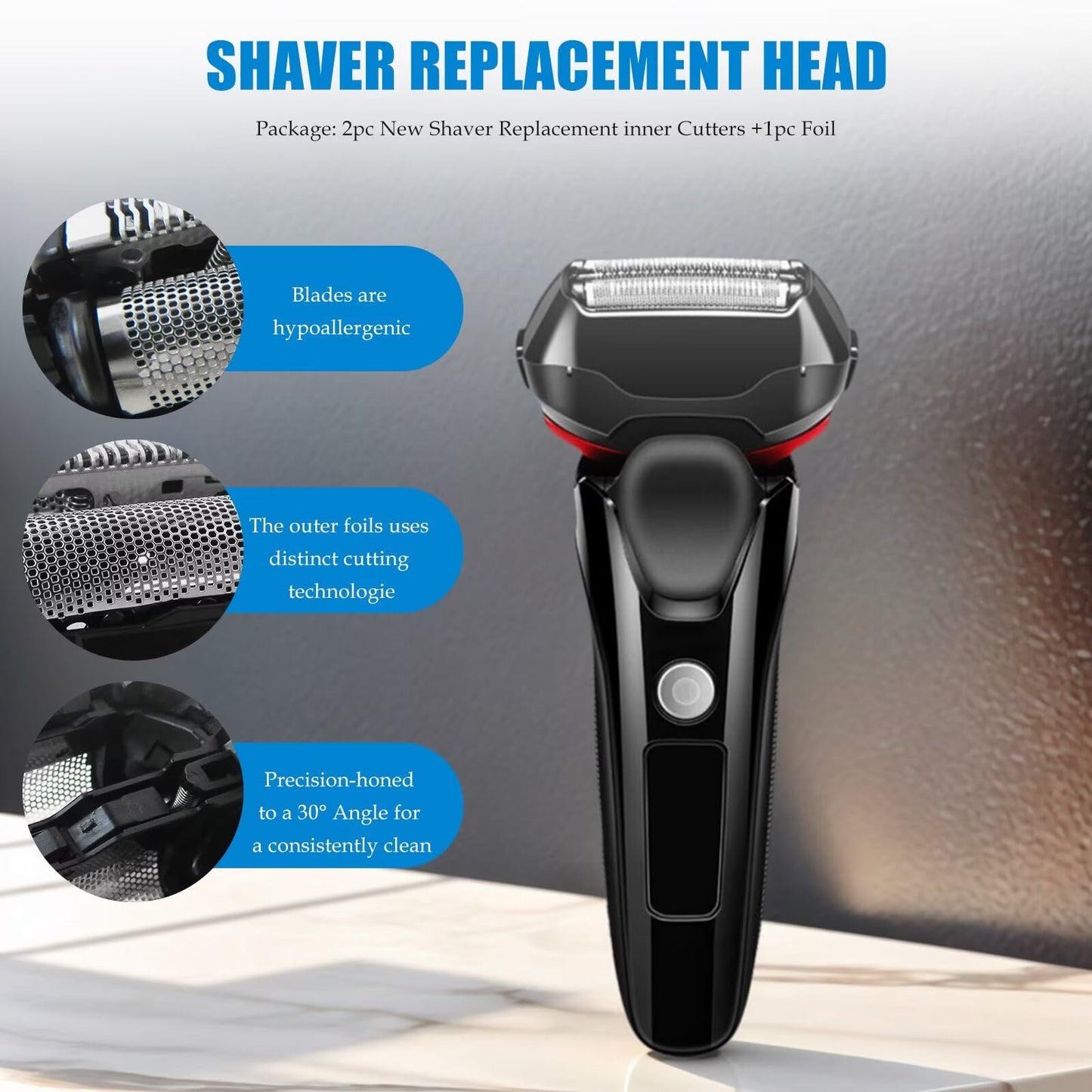Shaver Replacement inner Cutter + Foil for Panasonic ES8103 ES8103S ES-GA20 ES8255 ES8162 ES8101 ES-LC62 ES8249 ES8243 by YTXXDEUS Beauty and Personal Care YTXXDEUS