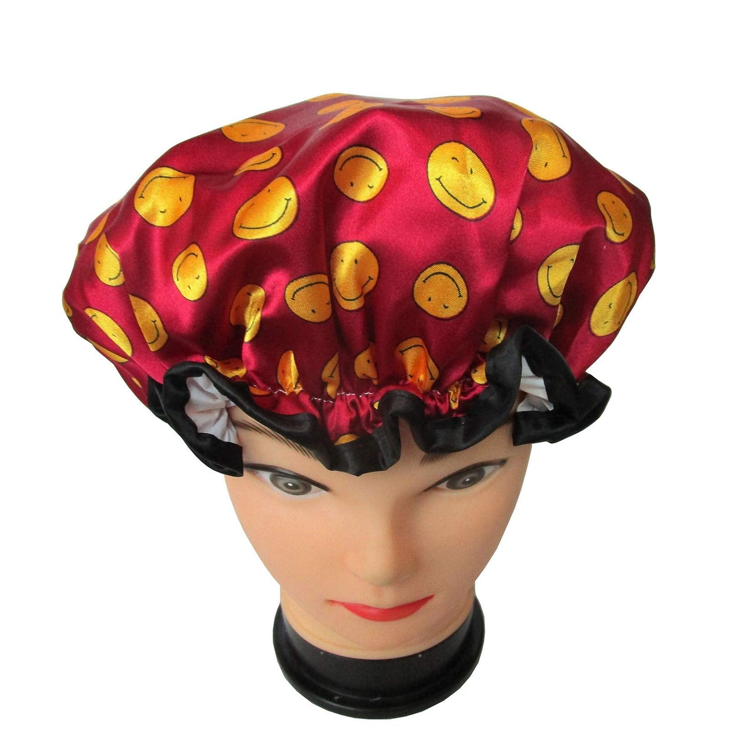 Quanchen Shower Cap for Women,1 Pcs Shower Hat Waterproof-Double Layer-Reusable Elastic Bath Caps for Girls Spa Home Use,Hotel and Hair Salon Beauty and Personal Care Quanchen