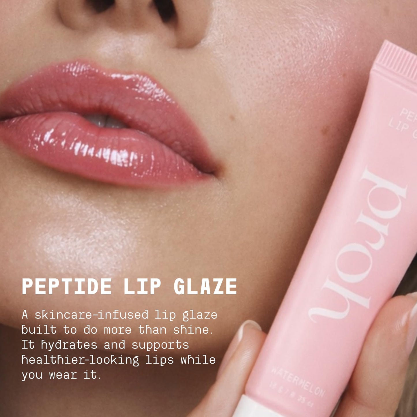 Proh Skin Peptide Lip Glaze - Gloss Lip Balm, Hydrating Lip Gloss Treatment, Promotes Lip Plumping, Hydration & Smooths Lip Lines, Vegan - Lanolin Beauty and Personal Care PROH SKIN