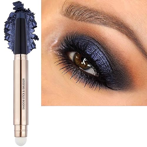 Daeuwiutr Black Eyeshadow Stick Eye Makeup Cream Shimmer Smooth Glitter Hypoallergenic Single Crayon Waterproof Long Lasting Eye Shadow Pencil Beauty & Personal Care Daeuwiutr