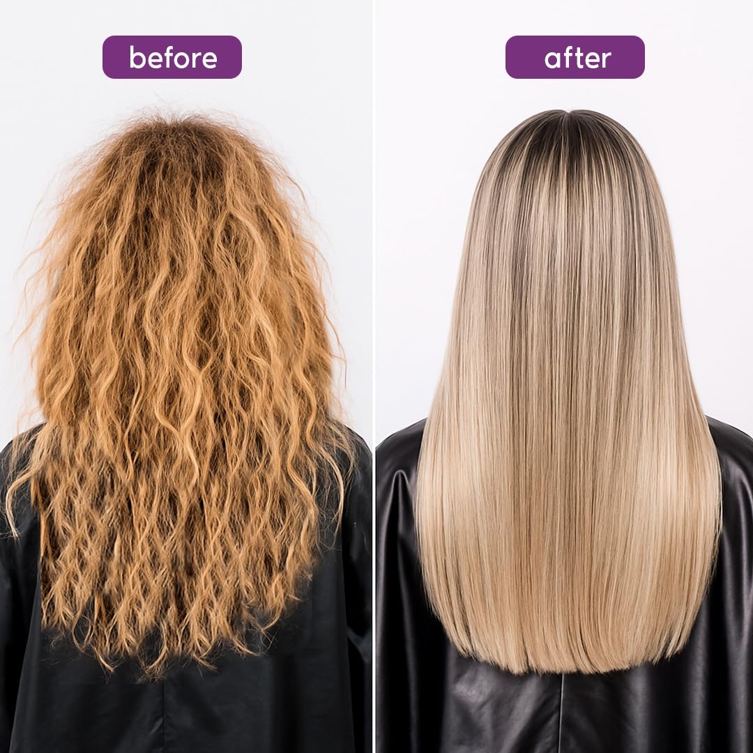 I Belli Capelli Ravenna Hair Straightening Kit - Blonde Hair B-tox, Aloe Vera Shampoo & Conditioner, Repair Oil - Anti-Frizz, Intense Hydration, Shine Beauty & Personal Care I Belli Capelli