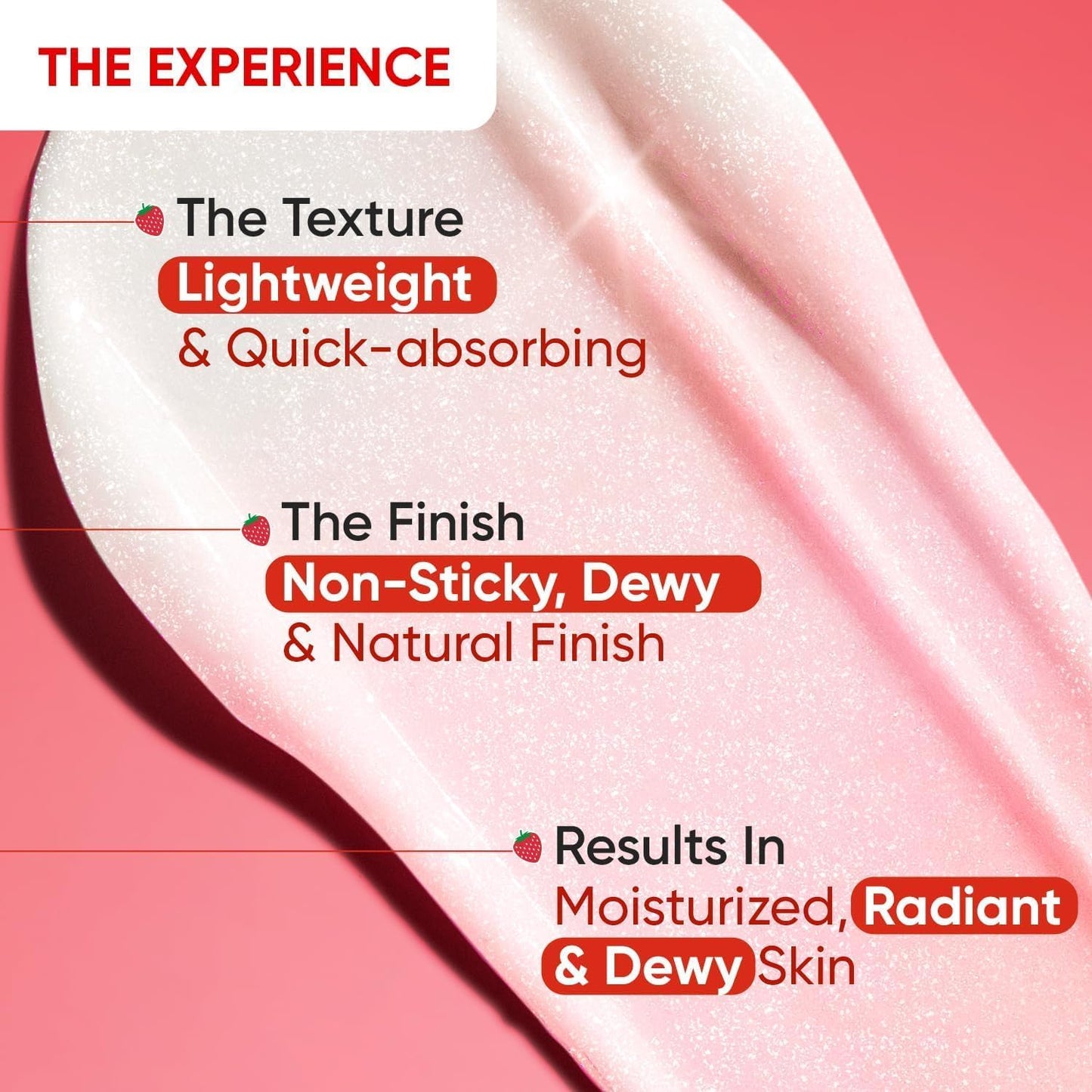 MENT Dot- & Key- Strawberry Dew Strobe Cream for Face | Skin Radiance Cream | Moisturizer & Highlighter for Face | for Dewy Glazed Instant Glow | Beauty & Personal Care MENT