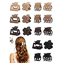16 PCS Small Hair Clips for Women & Girls, Durable Matte Claw Clips for Thin Hair, Strong Hold NonSlip Medium Hair Claw Clips, Mini Hair Clips, Cute Beauty & Personal Care Unbednigt