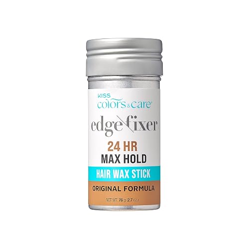 KISS COLORS & CARE Hair Wax Stick, 2.7 OZ (Original) - Effortless Edge Styling, 24 Hour Hold, Non-Oily, Flake-Free, Biotin B7 & Shea Butter, Sleek Beauty & Personal Care KISS COLORS & CARE