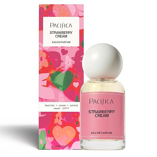Pacifica Strawberry Cream Perfume for Women - Fruity Floral Eau de Parfum Spray with Strawberry, Vanilla, Jasmine & Sandalwood Notes, Long Lasting Beauty & Personal Care Pacifica