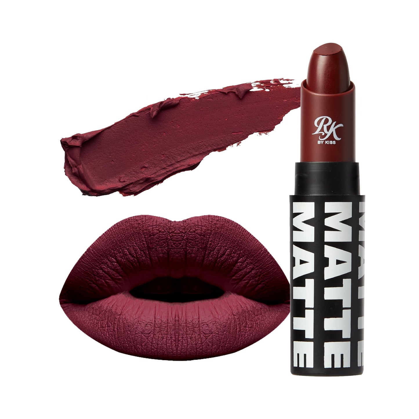 Ruby Kisses Lipstick, Matte Finish, Long-Lasting, Highly Pigmented, Smooth Apply, Full Coverage Lip Color Makeup (Sinful Red) Beauty & Personal Care Ruby Kisses