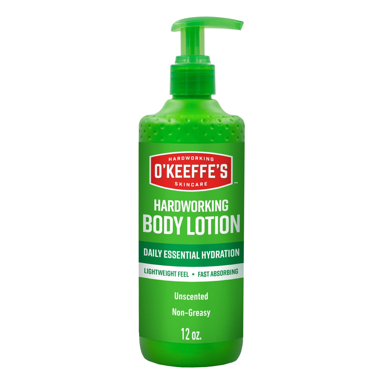 O’Keeffe’s Hardworking Body Lotion, Deep Hydration for Extremely Dry & Cracked Skin, 12 oz Pump (1 Pack), Fragrance-Free & Hypoallergenic, Non-Greasy Beauty & Personal Care O'Keeffe's