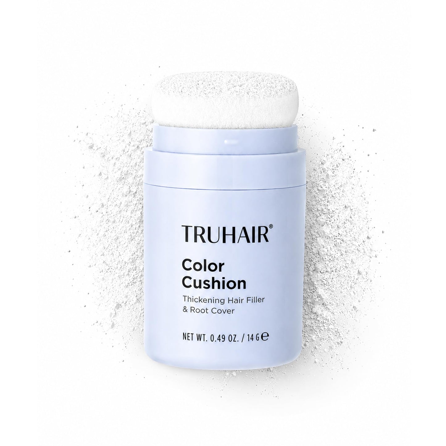TRUHAIR Color Cushion Thickening Hair Filler & Root Cover Up Powder - Oil Absorbing Hair Fibers for Thinning Hair - Instant Volume, Gray Coverage Beauty & Personal Care Truhair