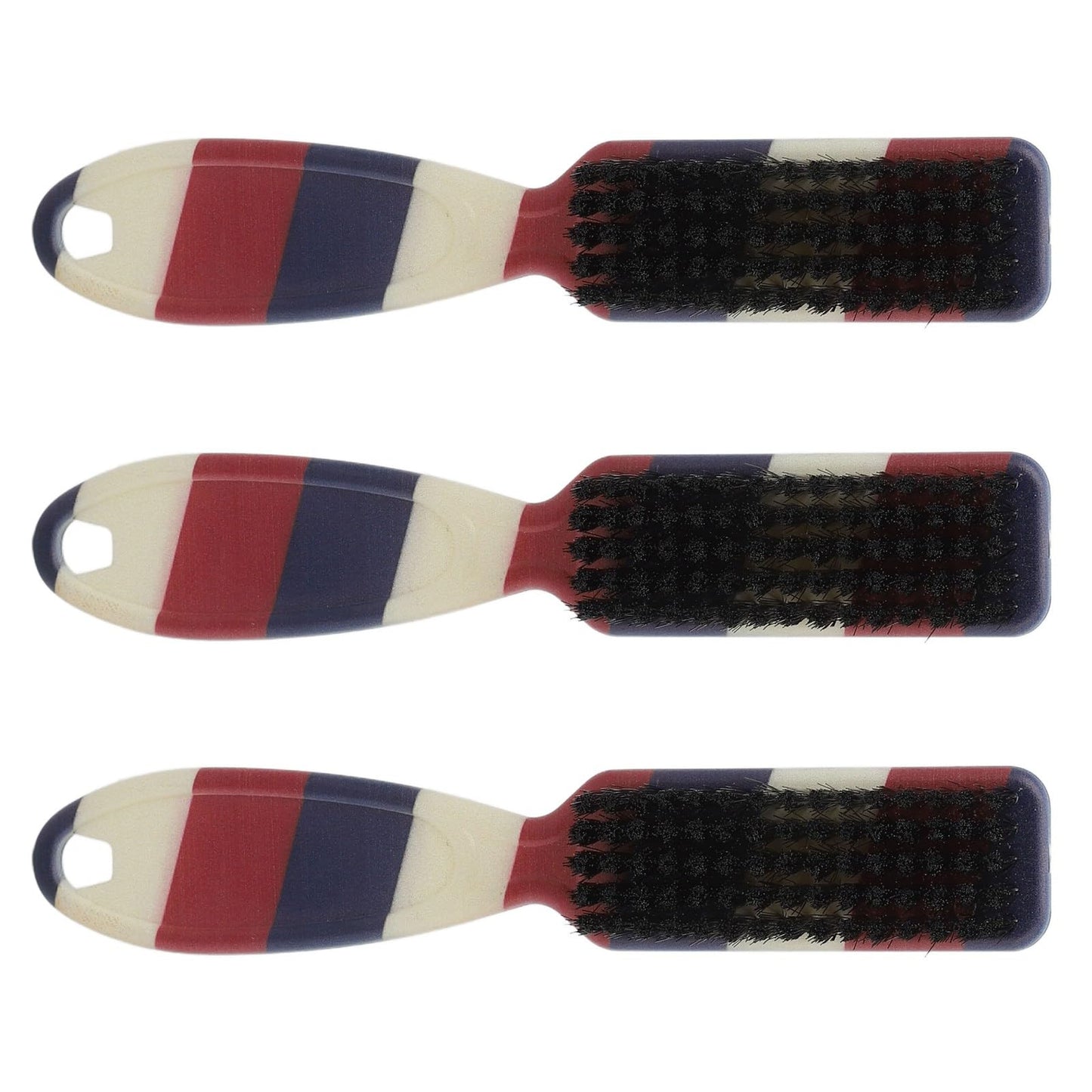 Soft Ergonomic Beard Fade Brush with Reinforced Nylon for Barber and Home Use - 3pcs Set for Comfortable Beard Styling and Cleaning Beauty and Personal Care Saluaqui