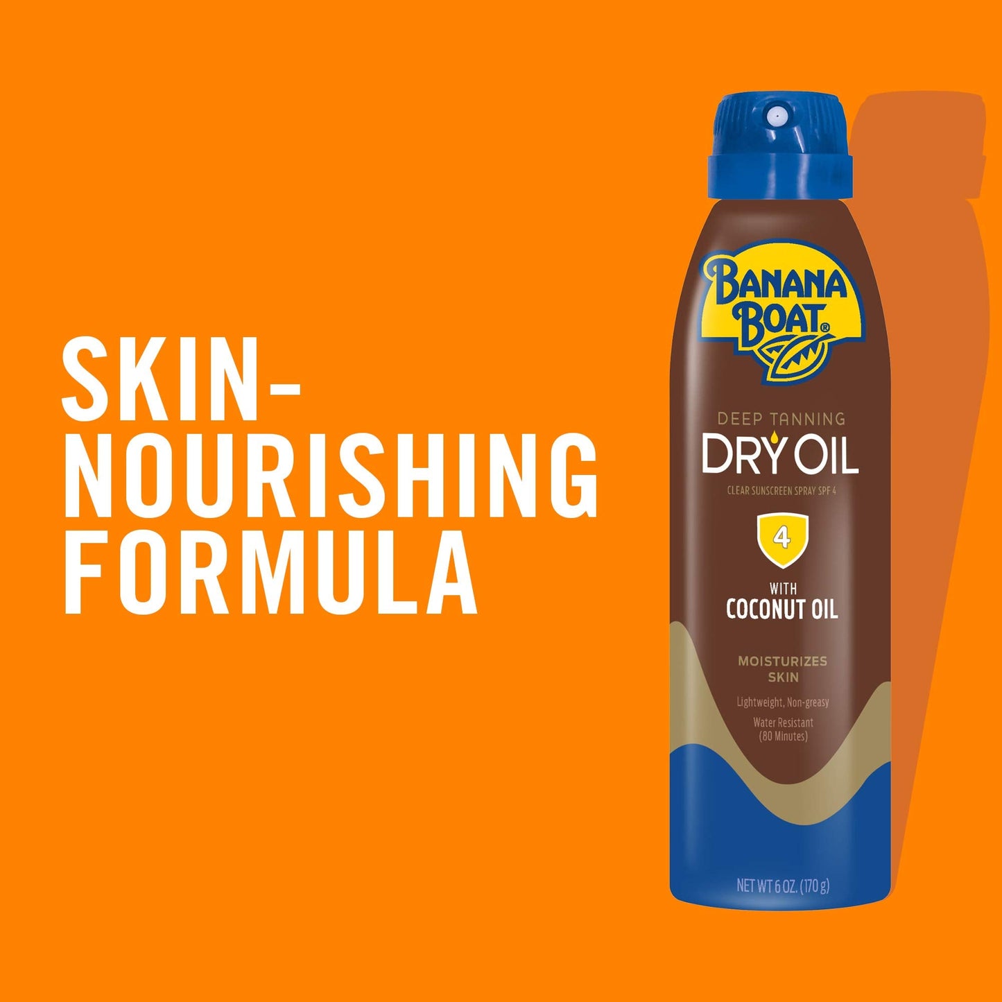 Banana Boat Dry Oil Tanning Spray Sunscreen SPF 4, 6oz | Dark Tanning Oil with SPF 4 Sunscreen, Oxybenzone-Free, 6oz Beauty & Personal Care Banana Boat