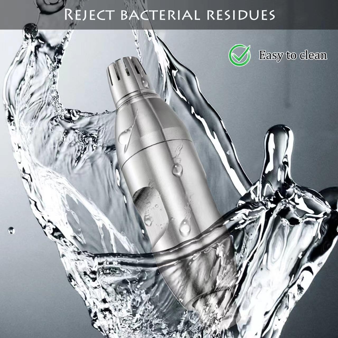 Nose Hair Trimmer for Manual, Battery-Free, Stainless, Waterproof, Painless Beauty and Personal Care tongtonglovely
