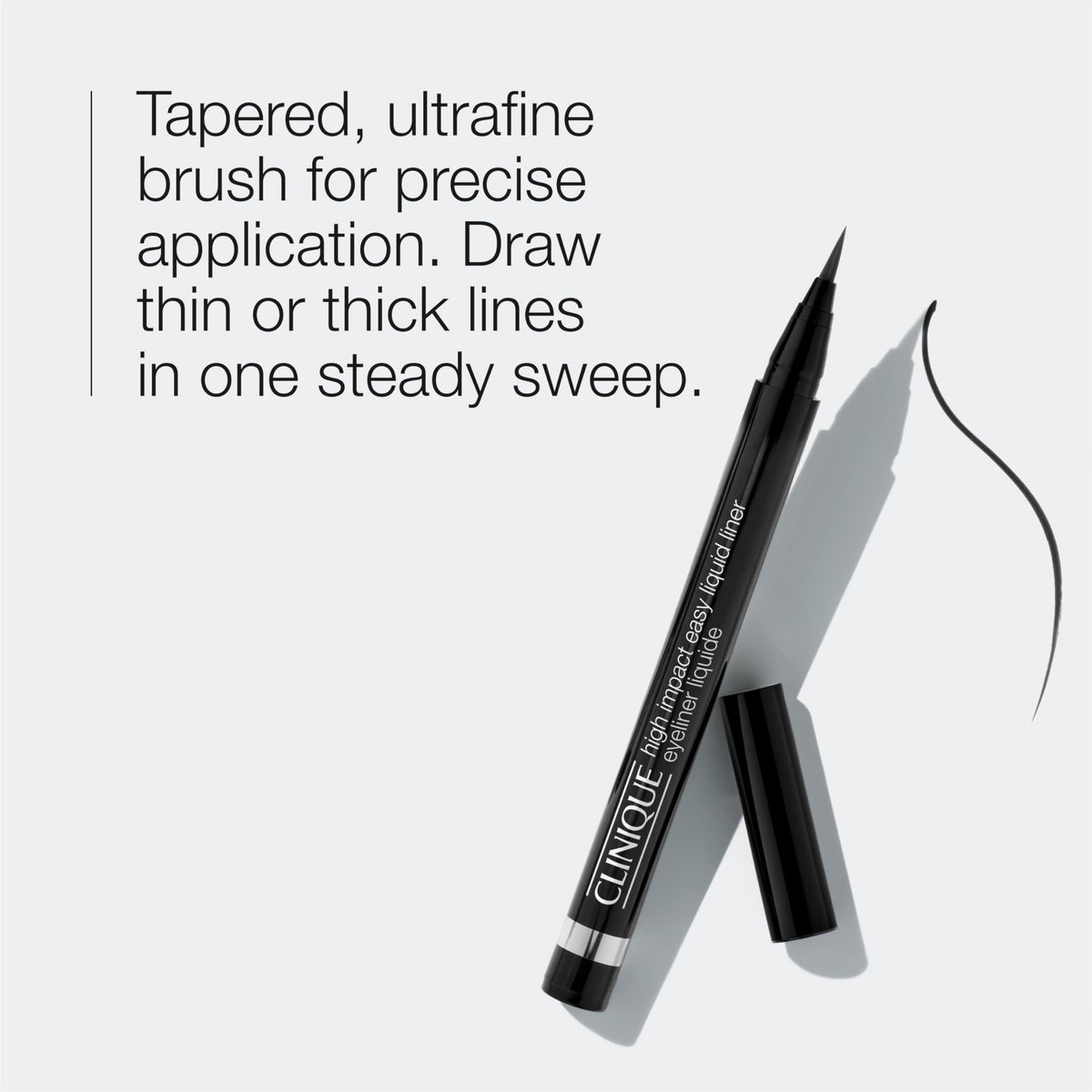 Clinique High Impact Easy Liquid Eyeliner | Waterproof, Long Lasting, Smudge Resistant + Safe For Sensitive Eyes, Black, 1 Count Beauty & Personal Care Clinique