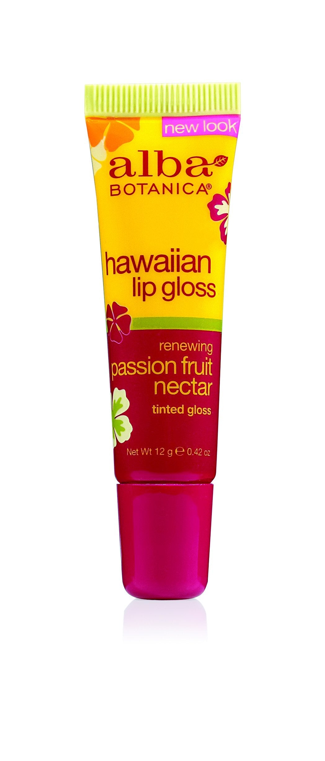 Alba Botanica Hawaiian, Passion Fruit Nectar Tinted Lip Gloss, 0.42 Ounce Beauty & Personal Care Alba Botanica