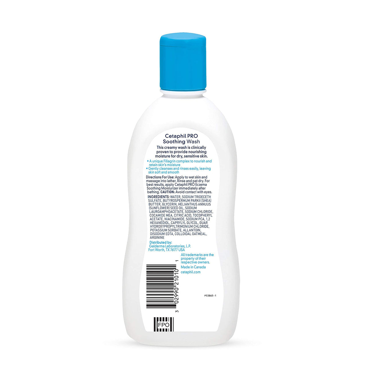 Cetaphil RESTORADERM Soothing Wash, 10 floz Pack of 3, Soothes Dry, Stressed Skin, Hypoallergenic, Soap & Paraben Free, National Eczema Association Beauty & Personal Care Cetaphil