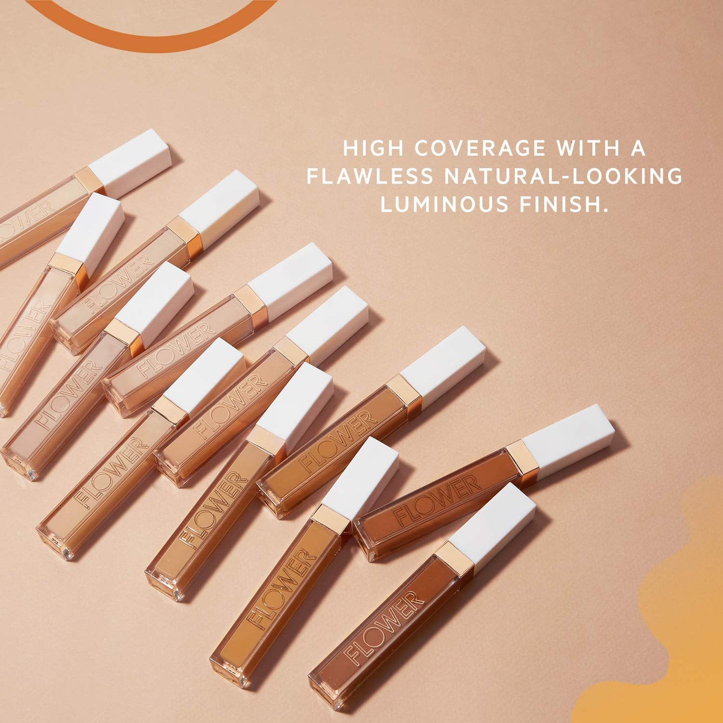 FLOWER BEAUTY By Drew Barrymore Light Illusion Full Coverage Concealer - Diffuse Dark Under Eye Circles + Blurs Blemishes - Weightless Formula + Beauty & Personal Care FLOWER BEAUTY