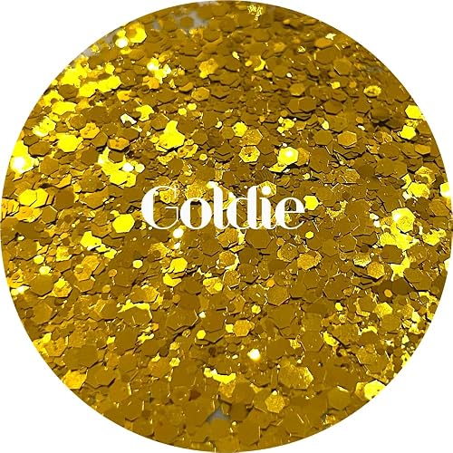Gold Polyester Glitter | Craft Glitter | Glitter for Arts & Crafts | Tumblers | Cosmetics | Nails | Epoxy Resin Art | Slime | DIY | Body Glitter | 1 Beauty & Personal Care Glitter Heart Co.
