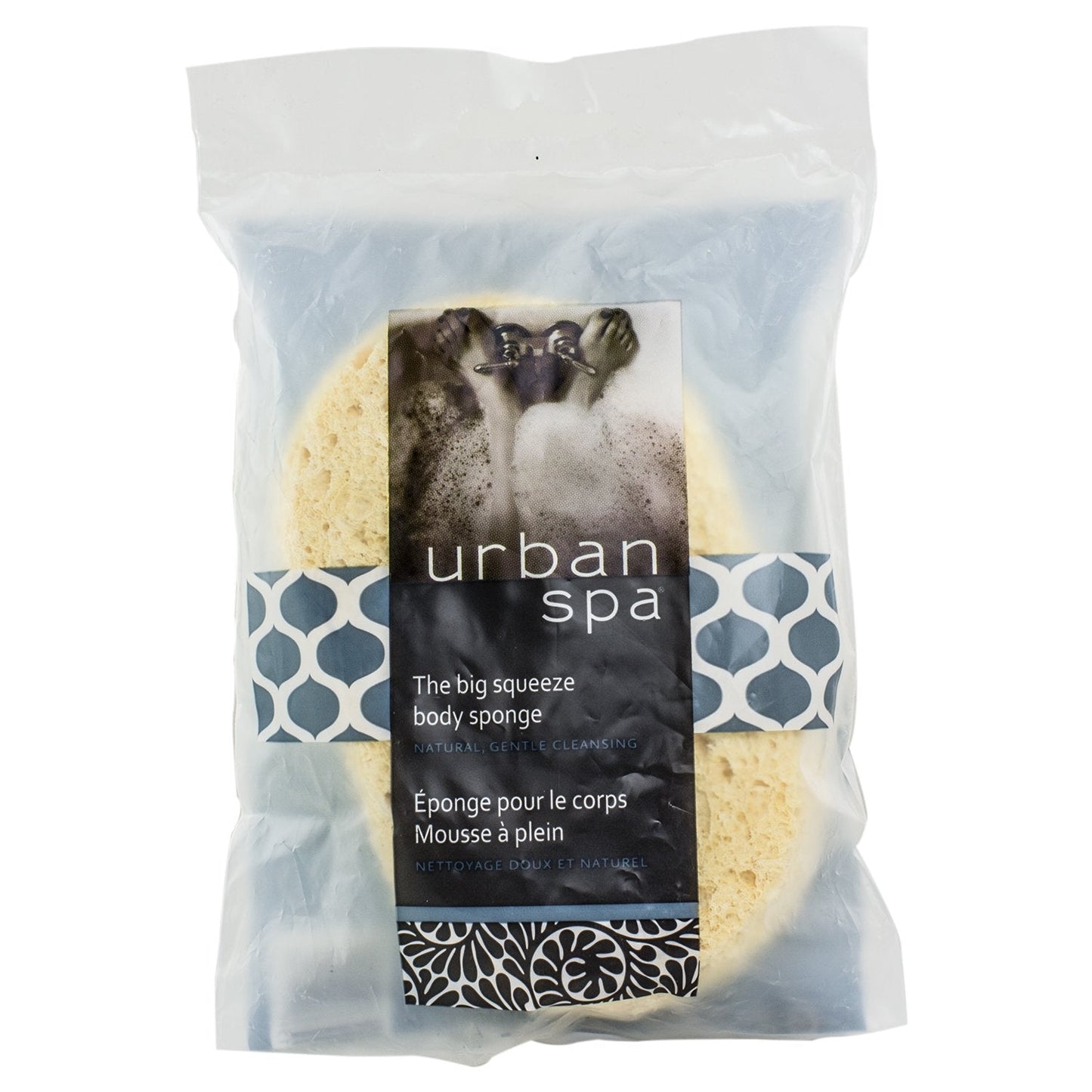 Urban Spa Natural Cleansing Sponge For Shower, Bath, Exfoliating and Cleansing Beauty and Personal Care Urban Spa