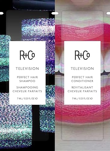 R+Co Television Perfect Shampoo/Conditioner Tandem Packette | Body + Shine + Smoothing for All Hair Types | Vegan + Cruelty-Free | .46 ml Beauty & Personal Care R+Co