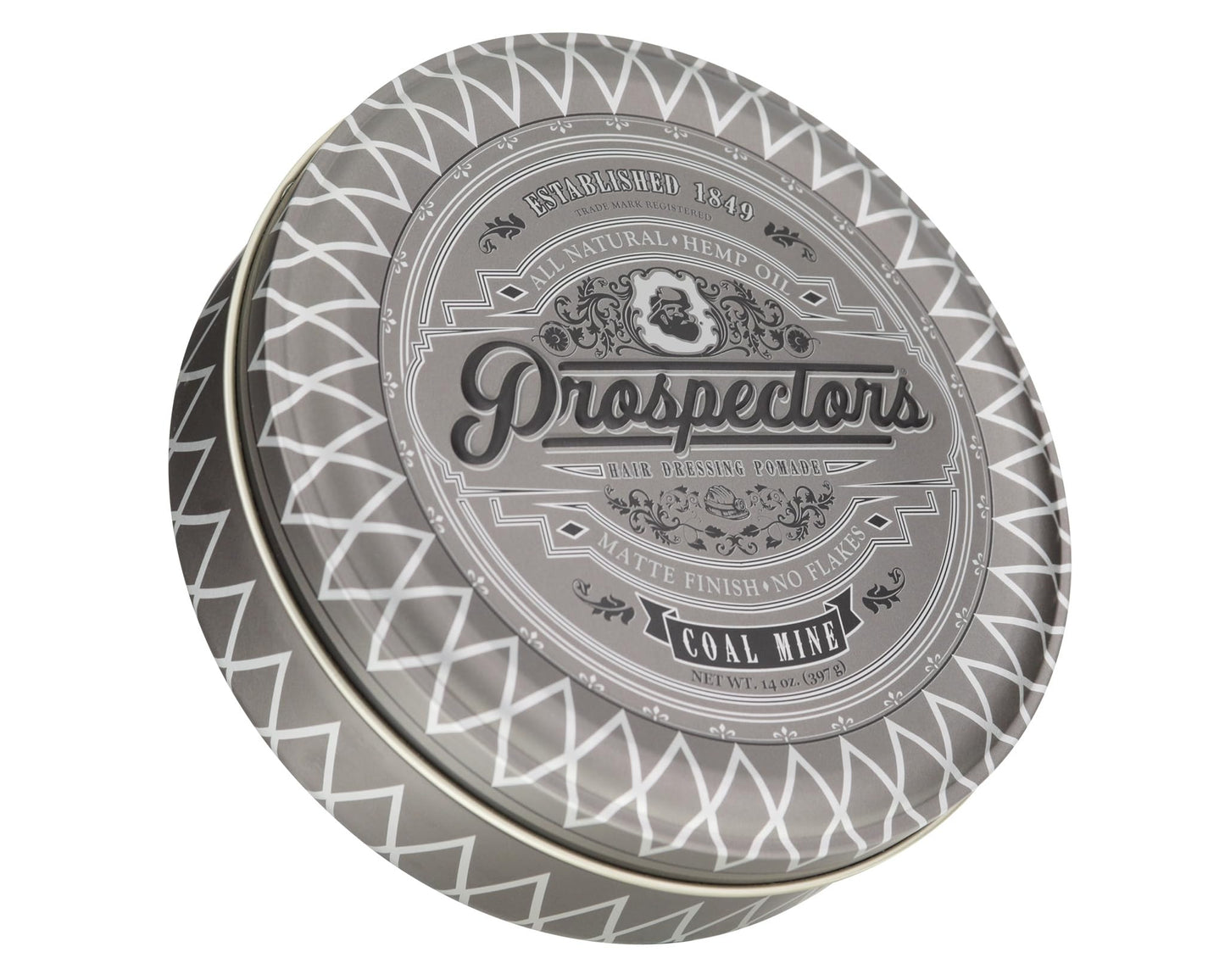 PROSPECTORS Coal Mine Matte Clay Hair Pomade 14 oz Tin Can Beauty & Personal Care PROSPECTORS