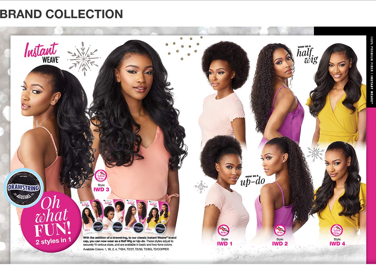 Sensationnel Instant Weave Half Wig-3, 1B OFFBLACK