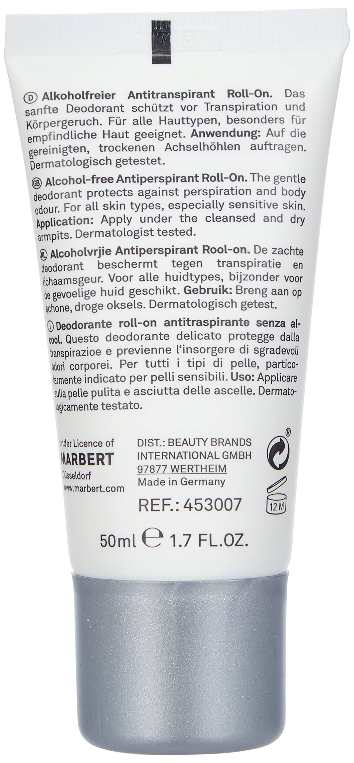 Marbert Bath and Body Classic Antiperspirant Roll-On 50 ml Beauty and Personal Care Marbert