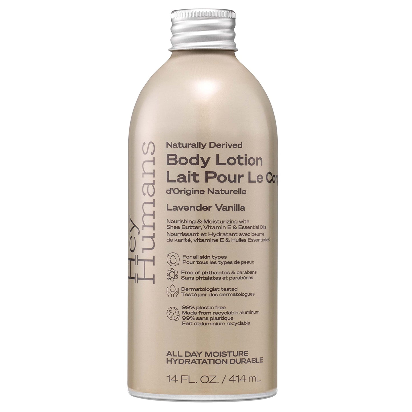Hey Humans Moisturizing Body Lotion with Natural Ingredients - Lavendar Vanilla & Shea Butter | Vegan, Cruelty Free, 14 fl. oz Beauty & Personal Care HEY HUMANS