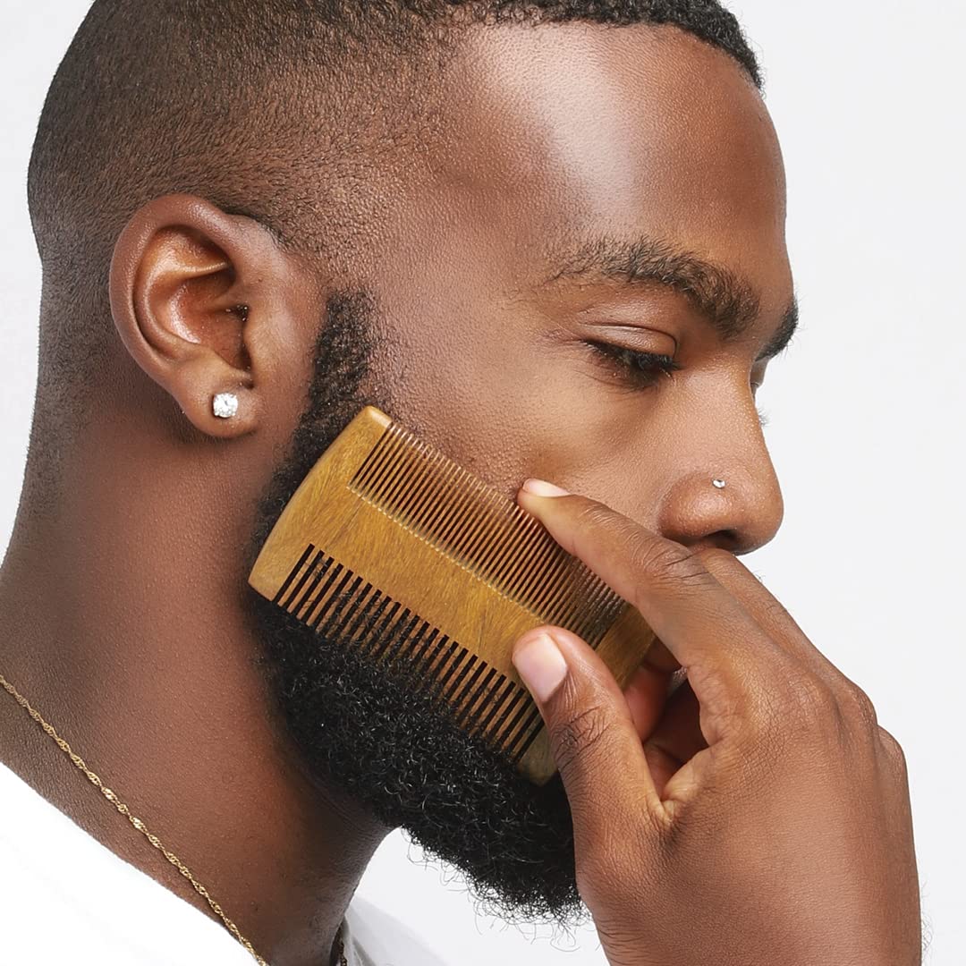 CREMO - Premium Beard Comb For Men - 100% Natural Wood With Woody Fragrance Beauty and Personal Care Cremo