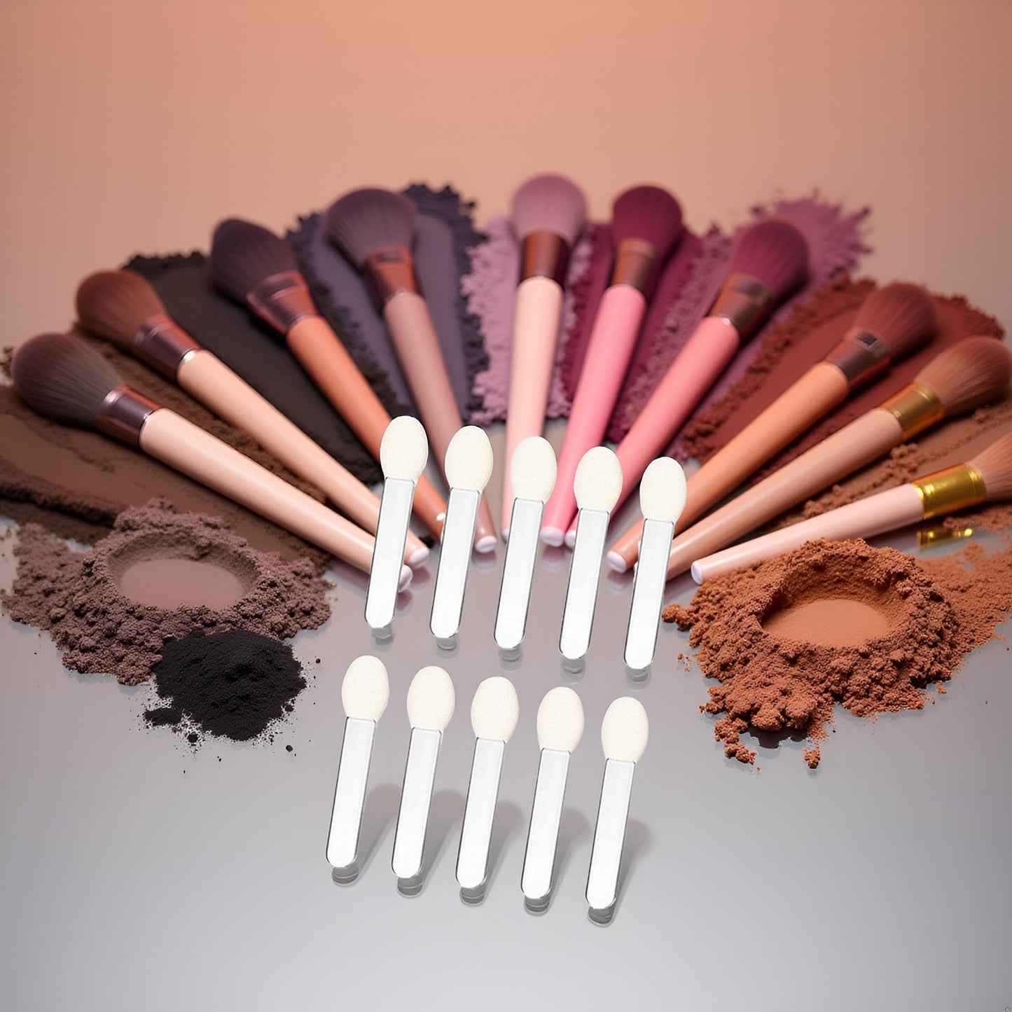 10 Pcs Eyeshadow Applicator Eyeshadow Brush Makeup Tools, Sponge ened, Eyeshadow Brushes Beauty & Personal Care YuanHolumid