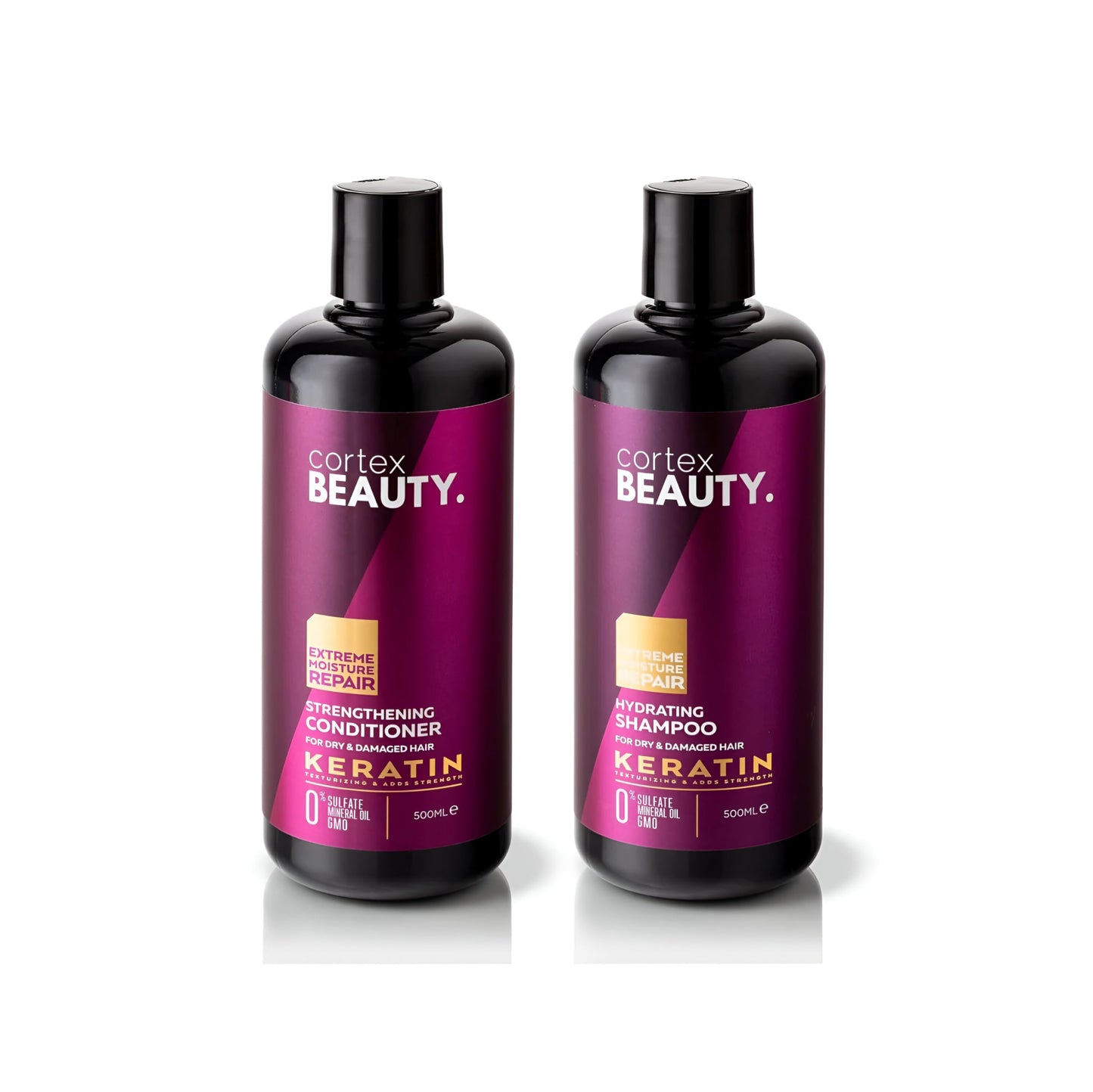 Cortex Beauty | Keratin Hydrating Shampoo and Strengthening Conditioner Set Beauty & Personal Care Cortex International