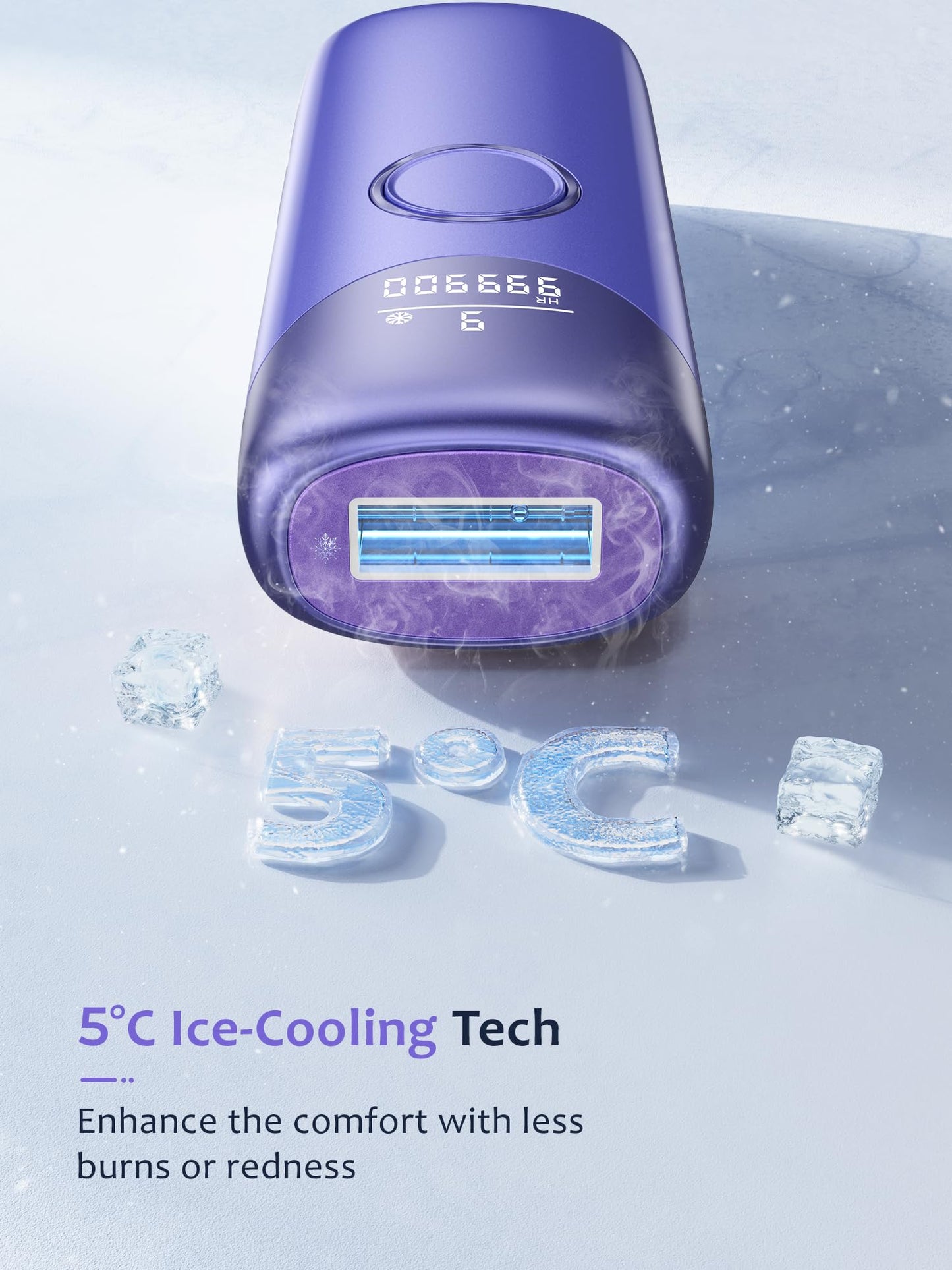 Laser Hair Removal Ubroo IPL Hair Removal Device with 5? Ice Cooling,Hand-held Hair Removal Device Laser Hair Removal for Women and Men,Reduce Hair Beauty and Personal Care Ubroo