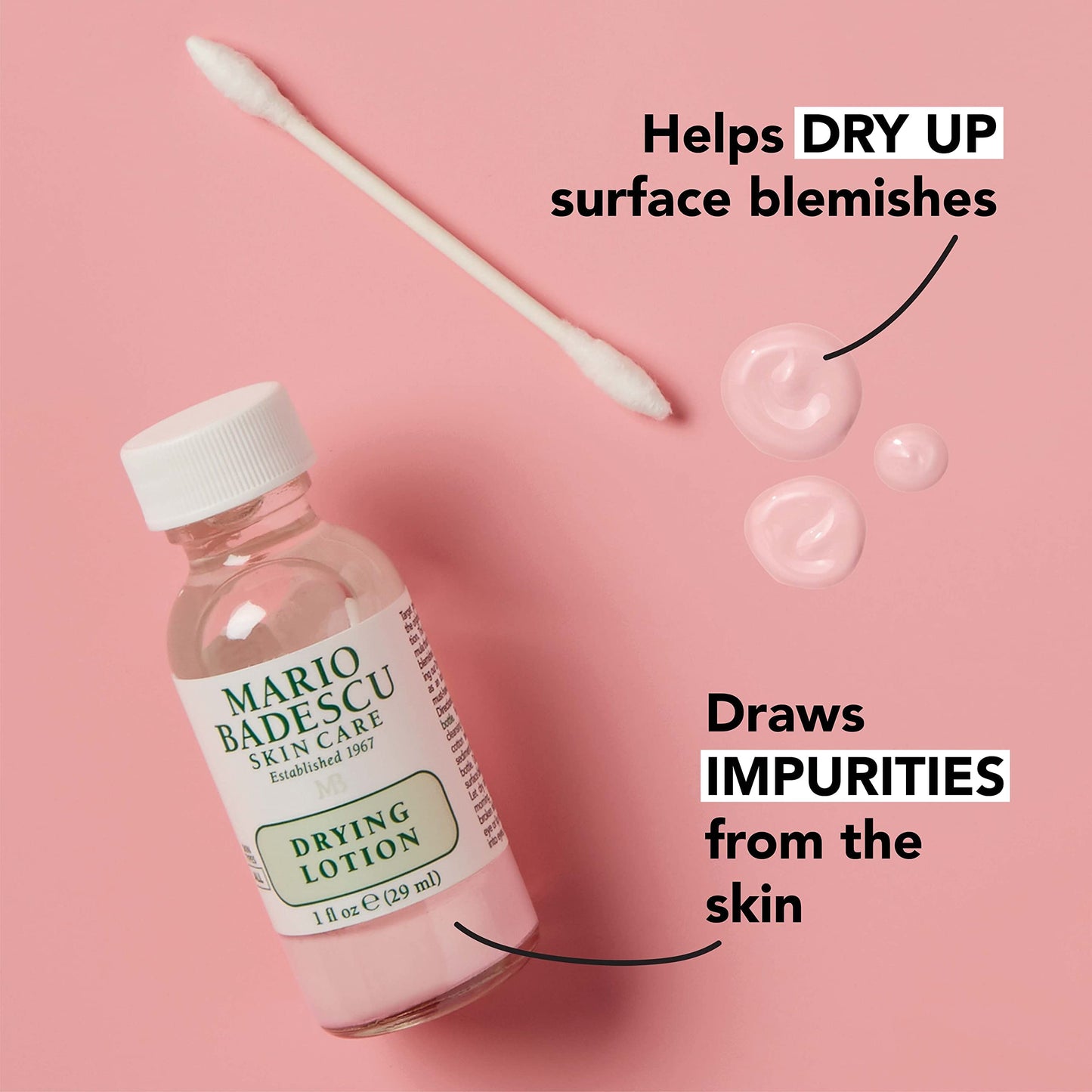 Mario Badescu Drying Lotion for All Skin Types | Fast-Acting Blemish Spot Treatment with Salicylic Acid, Sulfur and Zinc Oxide | Dries Surface Beauty & Personal Care Mario Badescu