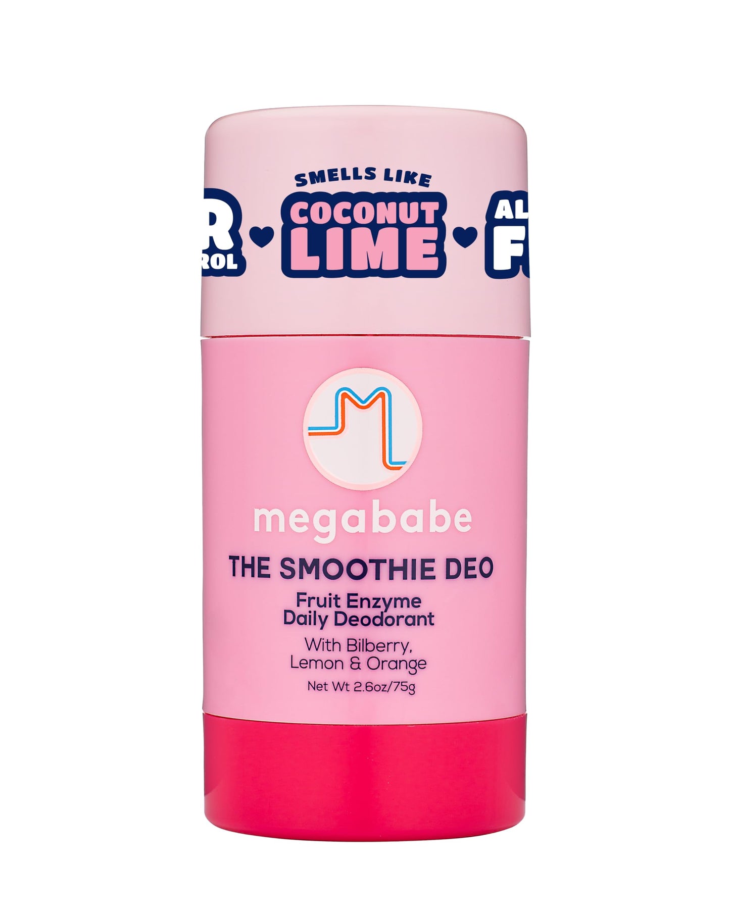 Megababe Daily Deodorant -The Smoothie Deo with 72 hour Odor Protection - Summer and Hot Weather Essential - Coconut & Fruit Enzymes - Aluminum-Free Beauty and Personal Care Megababe