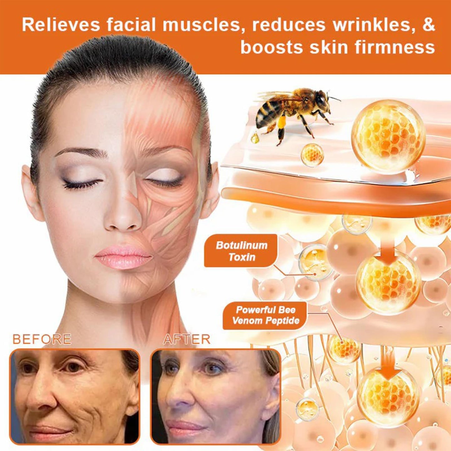 TLOPA Bee Venom Firming Serum Stick, Retinol Firming Serum Stick, Advanced Firming & Wrinkle-Reducing Cream, Bee Venom Firming Stick, Hydrates Beauty & Personal Care TLOPA