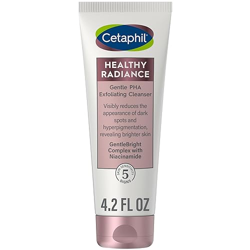 Cetaphil Face Wash, Healthy Radiance Gentle Exfoliating Cleanser, Visibly Reduces Look of Dark Spots and Hyperpigmentation, Designed for Sensitive Beauty & Personal Care Cetaphil
