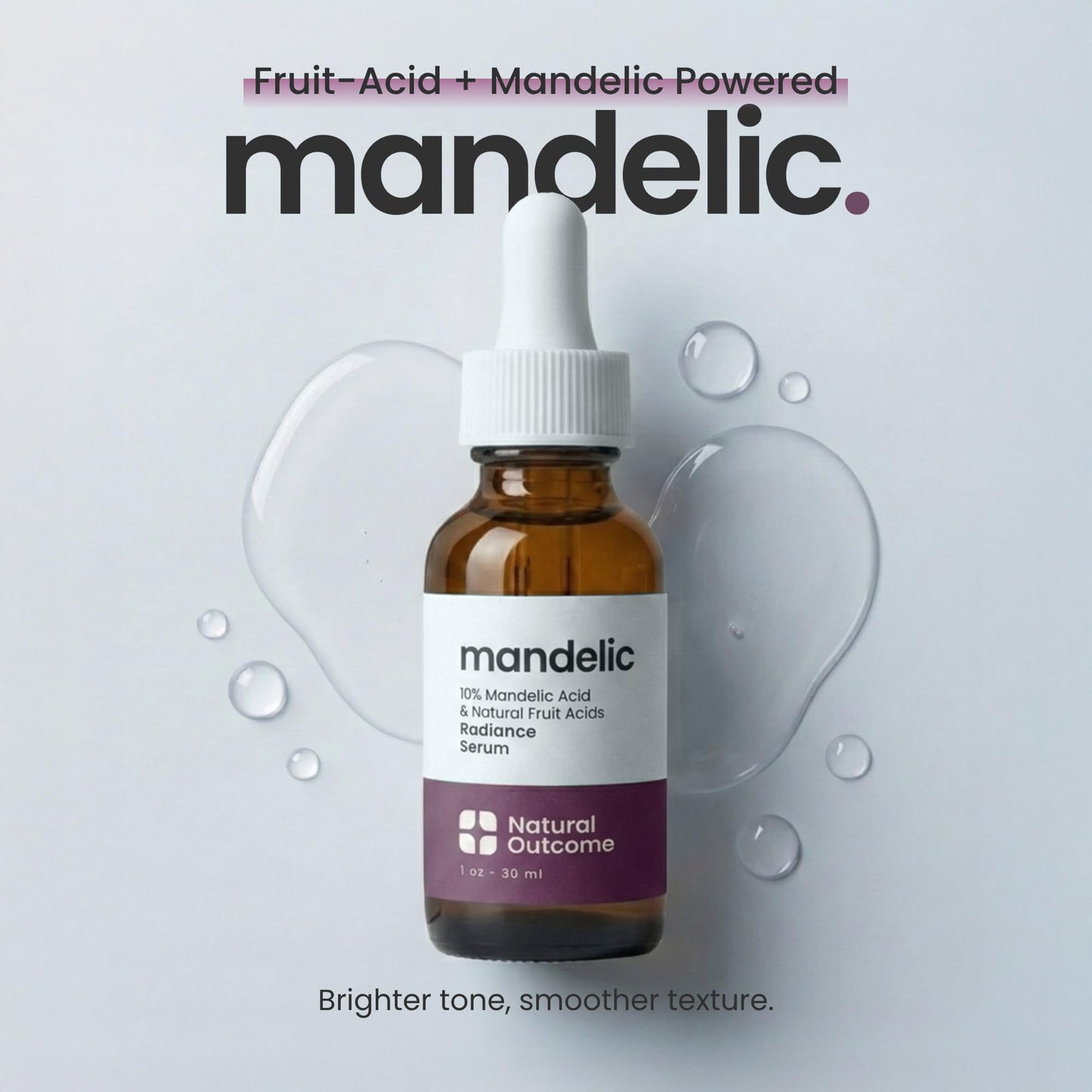 Mandelic Acid Serum 10% | Anti-Aging AHA Facial with Hyaluronic Acid | Targets Fine Lines, Dark Spots, and Wrinkles | Clarifies Acne and Stimulates Beauty & Personal Care natural outcome