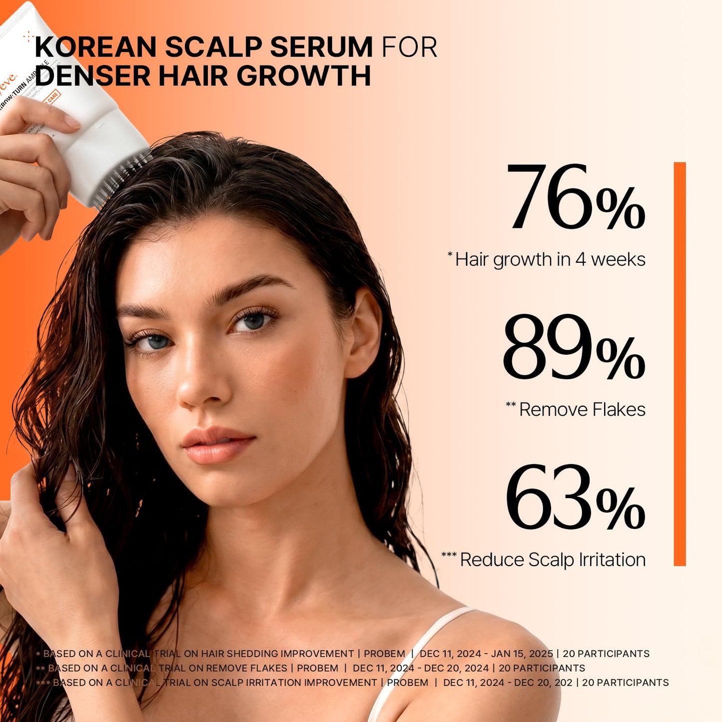 lilyeve GROWTURN Hair Growth Serum with Built-in Brush, Heartleaf-Derived Exosomes to Revitalize, Korean Hair Care, 3.38 fl. oz. (Pack of 4) Beauty and Personal Care lilyeve