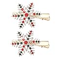 CENAPOG Christmas Hair Clips for Women Novelty Xmas Tree Hairpins Shiny Rhinestone Snowflake Jingle Bell Hair Barrettes for Festive Hair Accessories Beauty & Personal Care CENAPOG