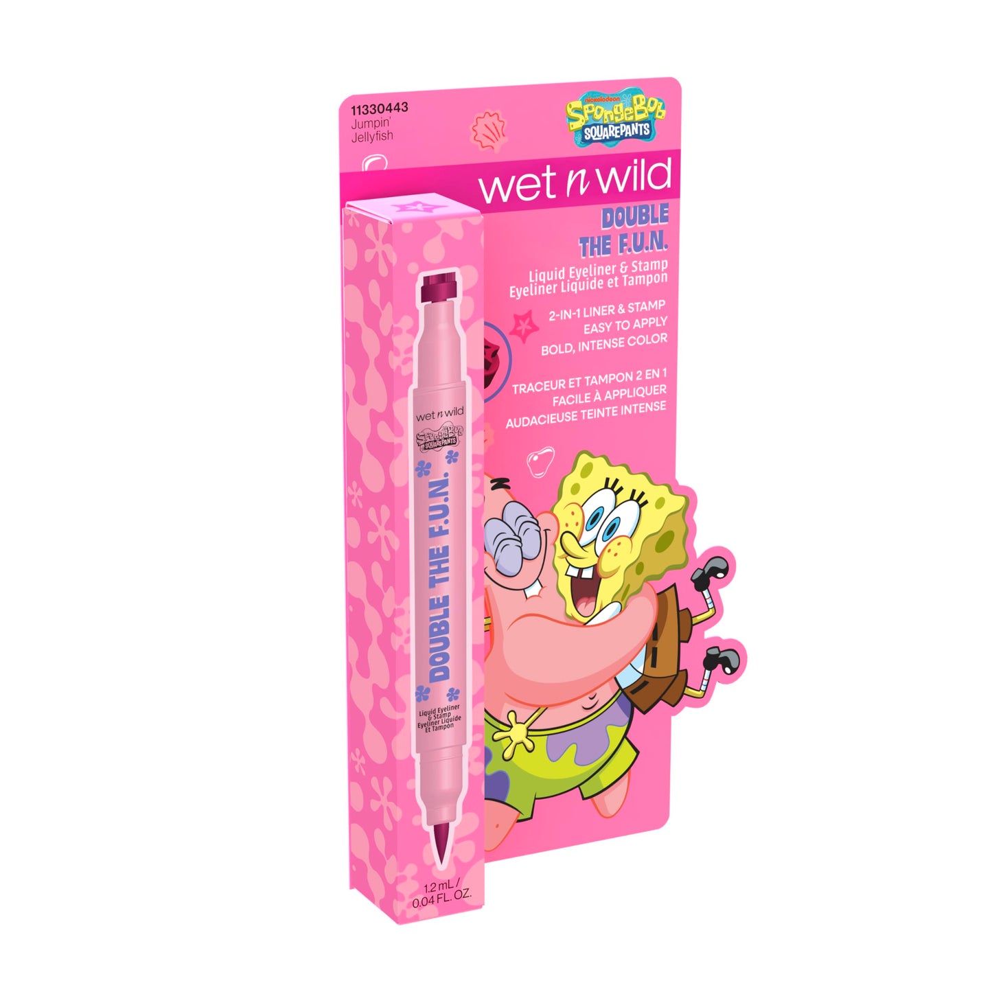 wet n wild Spongebob Double The F.U.N. Liquid Eyeliner & Stamp - Jumpin' Jellyfish Beauty & Personal Care wet n wild