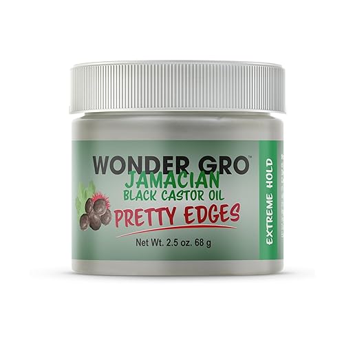 Wonder Gro Jamaican Black Castor Oil Edge Gel for Extreme Hold, 2.4 oz - Soften & Control Hair Beauty & Personal Care Wonder Gro