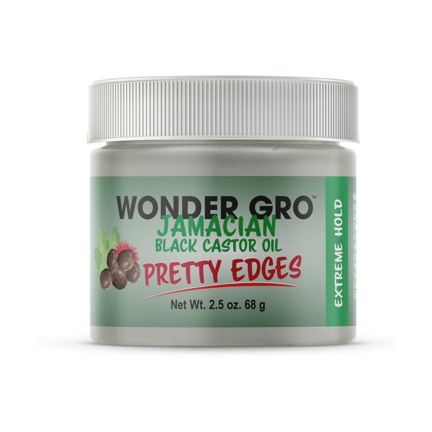 Wonder Gro Jamaican Black Castor Oil Edge Gel for Extreme Hold, 2.4 oz - Soften & Control Hair Beauty & Personal Care Wonder Gro