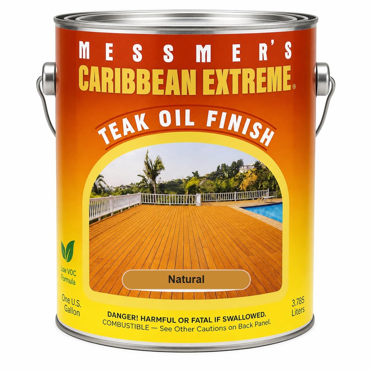 1 Gal Messmer's CE-500 Natural Caribbean Extreme Teak Oil Finish Beauty & Personal Care Messmer's