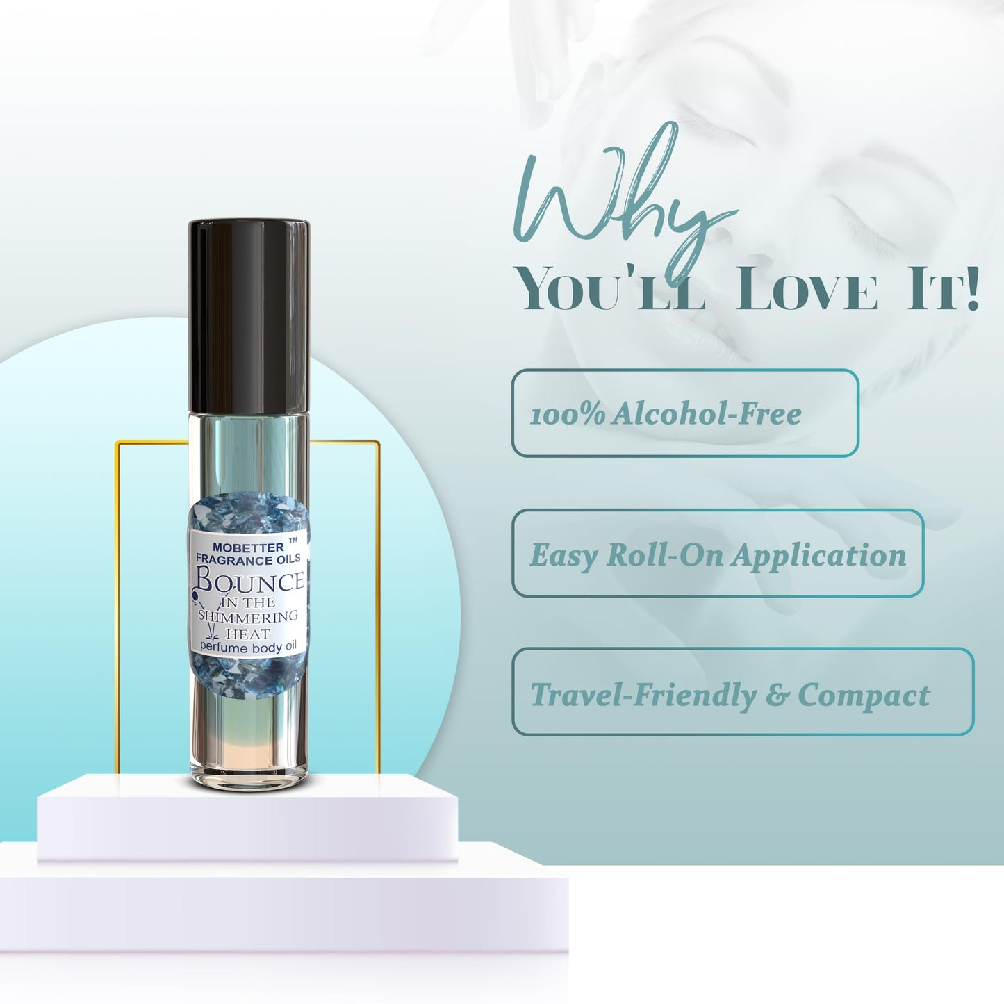 MOBETTER FRAGRANCE OILS Bounce in the Shimmering Heat Perfume Body Oil for Women | Long-Lasting Alcohol-Free Roll-On Scent | Pure Uncut Shimmering Beauty & Personal Care MOBETTER FRAGRANCE OILS