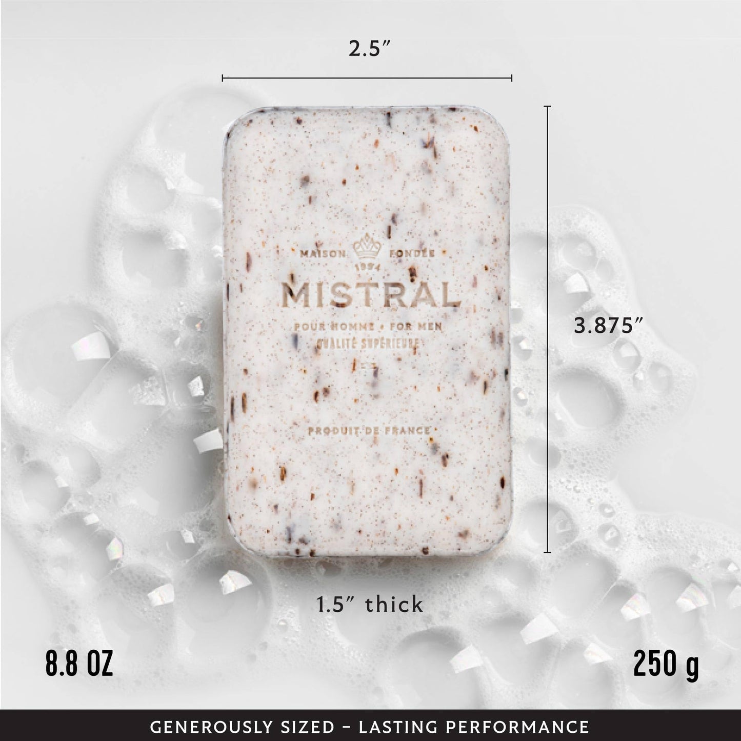 Mistral Mezcal Lime Luxury Bar Soap for Men | Men’s Natural Soap Bar | Paraben, Phthalates Free | Moisturizing & Triple-Milled Natural Soap for Men Beauty & Personal Care Mistral