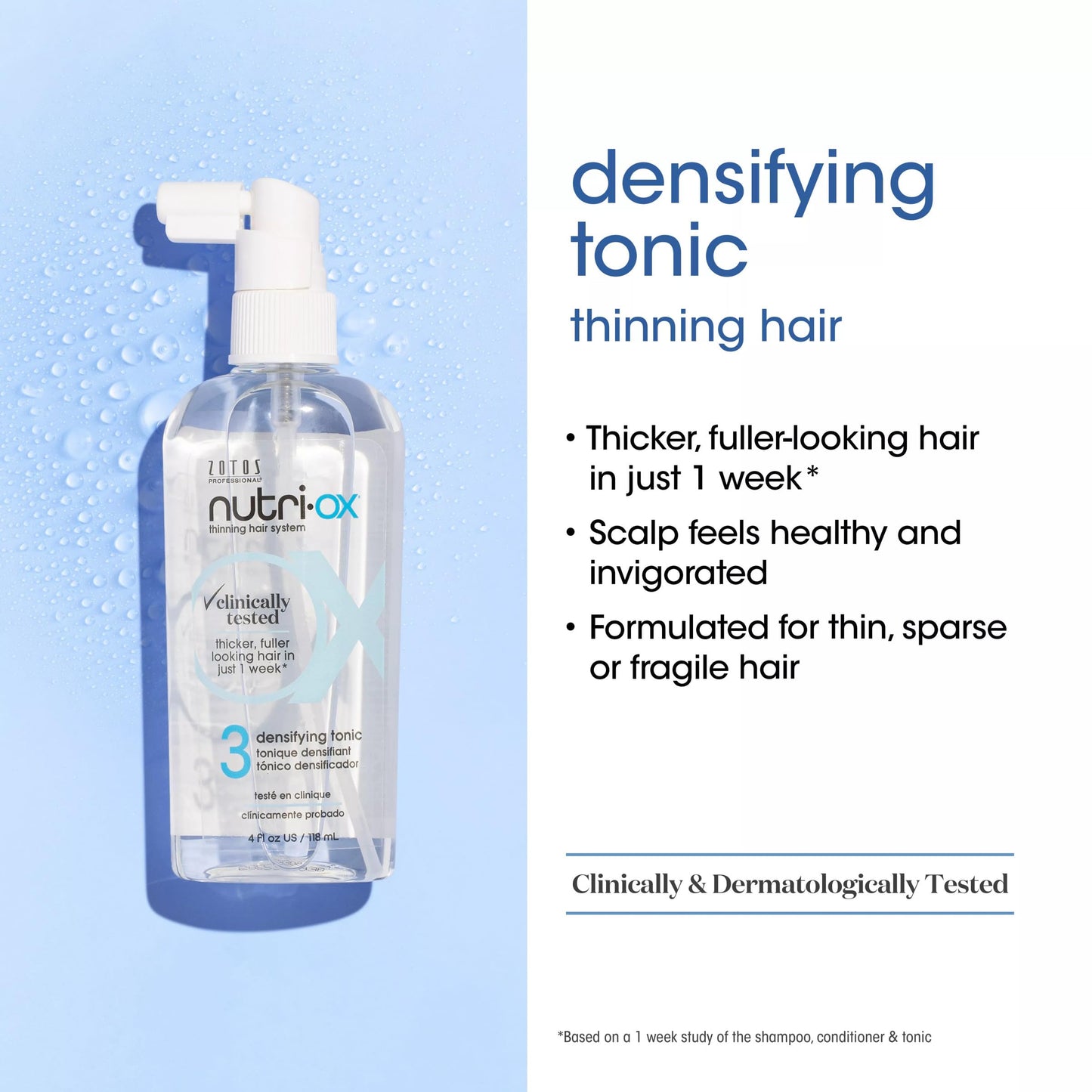 NUTRI-OX Starter Kit for Thinning Hair | Thicker, Fuller-Looking Hair | Peppermint | Clinically & Dermatologically Tested | 30 Day Supply Beauty & Personal Care NUTRI-OX