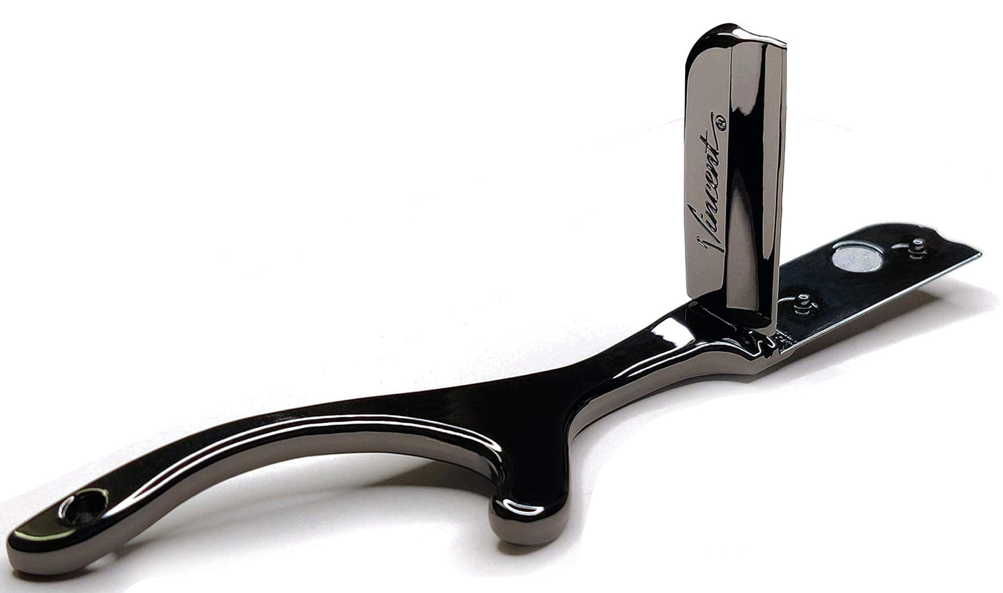 Vincent Weasel Razor in association with VanDaGoat (Black -Left Handed) Beauty and Personal Care Vincent