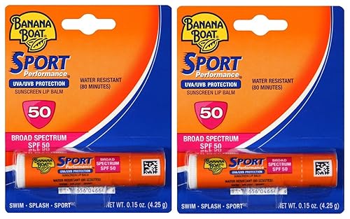 Banana Boat Sport SPF 50 Sunscreen Lip Balm (2 Pack) Beauty & Personal Care Banana Boat